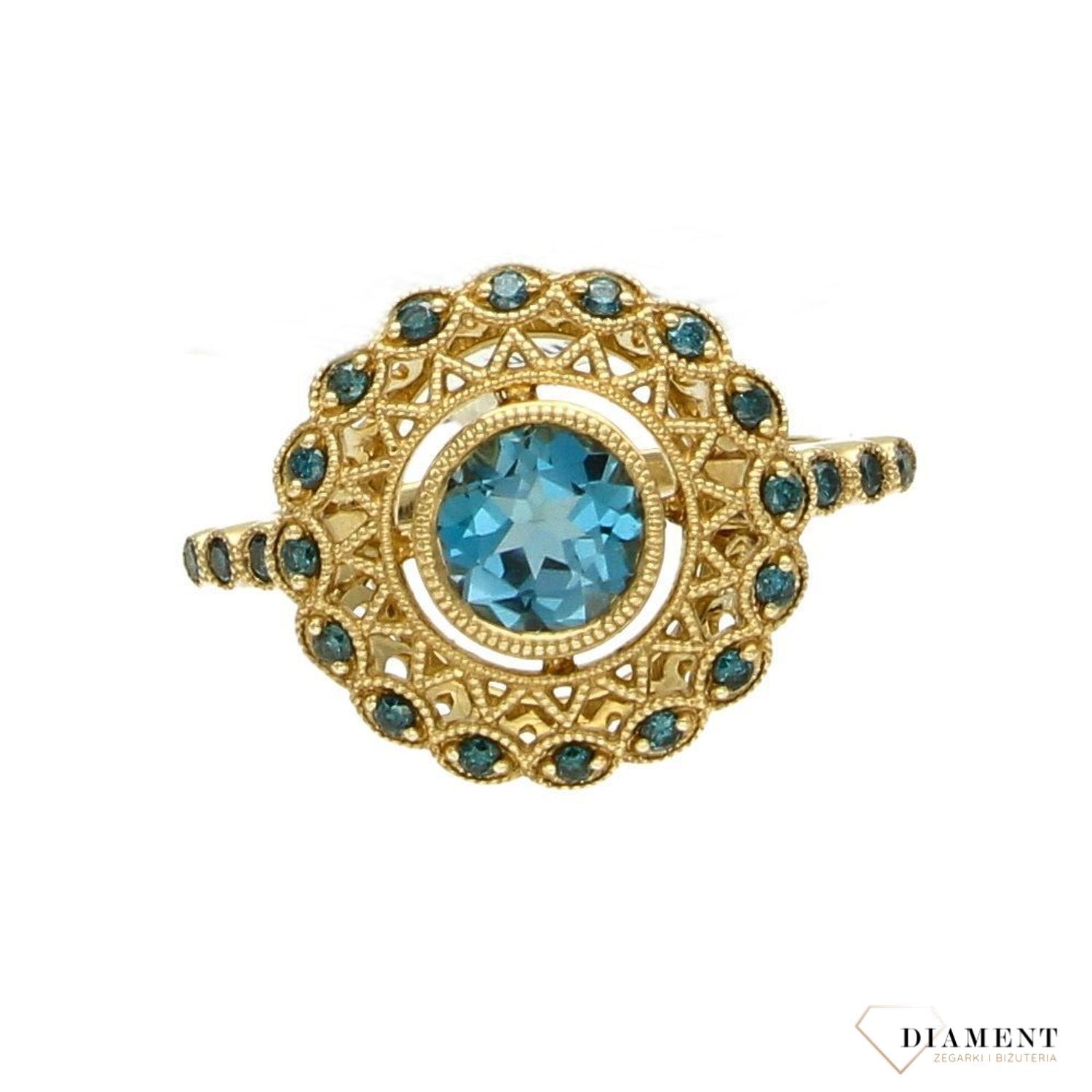 Kolekcja Wiktoriańska - pierścionek złoty z topazem R-5360 LBTBL.jpg